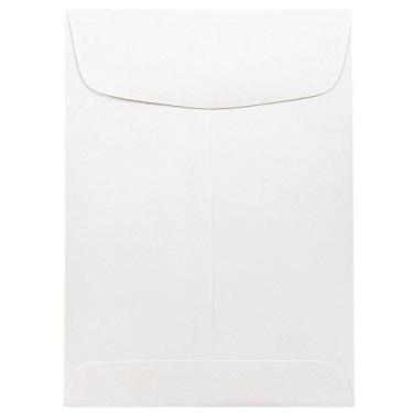 Imagem de Envelope de ponta aberta de papel JAM - Branco, 50 Per Pack, 5.5" x 7.5" Open End
