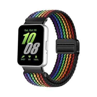 Imagem de Pulseira Magnética Ajustável De Nylon Para Samsung Galaxy Fit3, Acessó