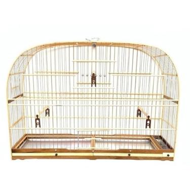 Imagem de Gaiola para Papagaio, Gaiola Voadeira para Picharro Trinca Ferro Sabia Corrupião Pássaro Preto Talas em Fibra