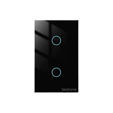 Imagem de Interruptor Inteligente 2 Botões - WIFI - BETAHOME (Preto)