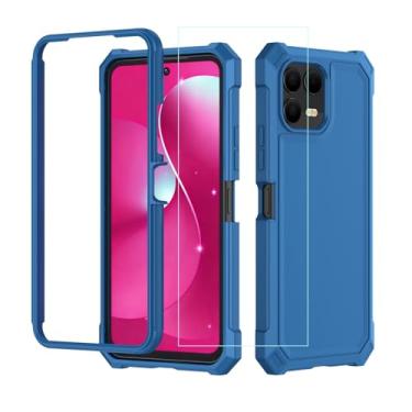 Imagem de Aulzaju for Revvl 8 Pro Case Front PC Back Soft TPU Bumper Full Body Design (Blue, Revvl 8 Pro)
