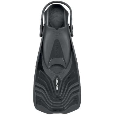 Imagem de Seac Barbatanas curtas para natação Vela OH, snorkel e piscina com alça ajustável, preta, 4-5½US