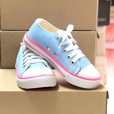 Imagem de Tênis Infantil Feminino Menina Confortável Colegial Escolar Dia a dia 