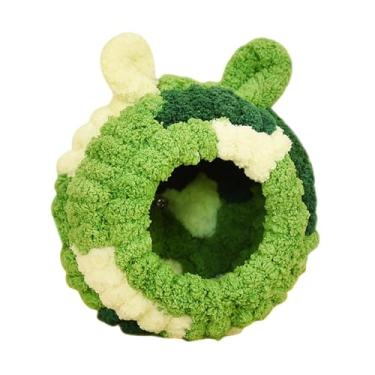 Imagem de IEUDNS de inverno quentinho para pássaros, acessórios para gaiola de pássaros, fácil de instalar, casinha fofa para criação de canários, periquitos e, Grama Verde