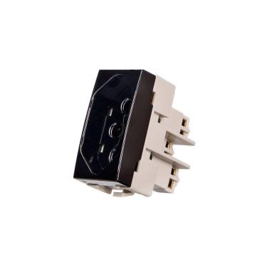 Imagem de Módulo Tomada Margirius Sleek 2p+t 20A Preto Ebony
