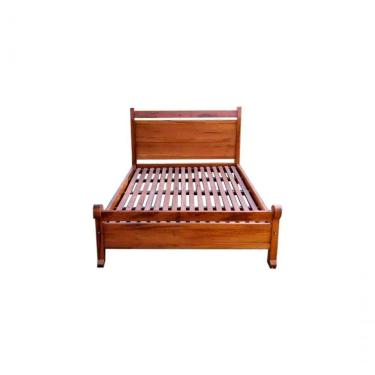 Imagem de Cama Casal De Madeira Maciça Natural