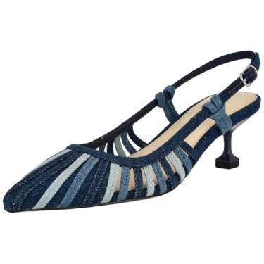 Imagem de Nine West Sapato feminino Whitt, Jeans azul escuro 400, 35