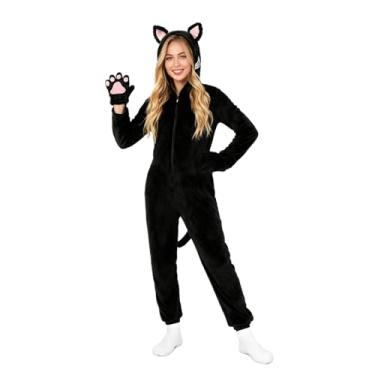 Imagem de Fantasia de gato de guepardo para mulheres, fantasia de leopardo de lã de Halloween para cosplay de animais, Gato, M