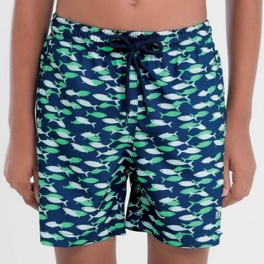Imagem de Shorts Infantil Com Estampa De Peixes-Masculino