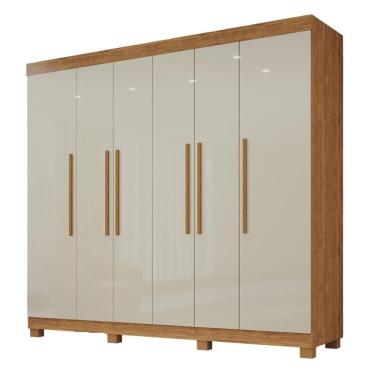 Imagem de Guarda-roupa De Casal 100% Mdf 6 Portas 4 Gavetas Inglaterra