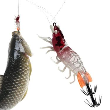 Imagem de Para Lula | Iscas De Que Brilham No Escuro,Artificial De Lula Em Forma De Camarao | Para De Água Doce Em Lagos E Lagoas Para Férias Família De Noite E De