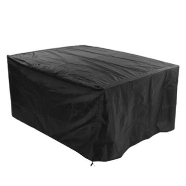 Imagem de Generic Capa para Móveis de Pátio, 49,21 X 49,21 X 27,56 pol. Cobertura Quadrada para Mesa Externa de Poliéster à Prova de Rasgo, para Mesa de Jantar Ao Ar Livre, Móveis para Pátio