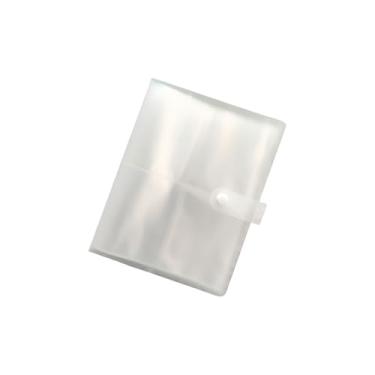 Imagem de Álbum de fotos transparente portátil com 80 compartimentos para cartões de visita e armazenamento colecionável