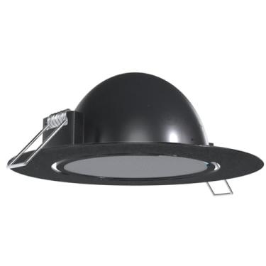 Imagem de Suporte Preto de Embutir no Teto Compatível com Alexa Pop