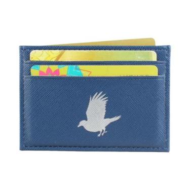 Imagem de Carteira Slim Unissex Em Couro PU, Porta-Cartões De Crédito, Estojo De