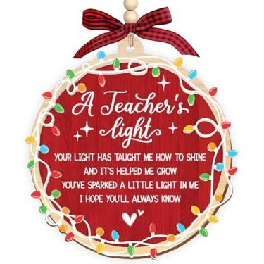 Imagem de HEXMOZ Enfeite de Natal para professores - Presentes de Natal para professores - Ornamento de professores 2025 para pré-escola, jardim de infância, professores de creche - agradecimento, ideias de