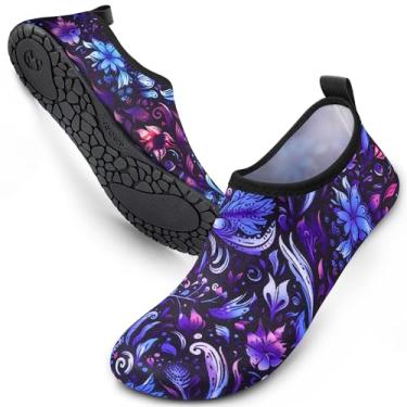 Imagem de SIMARI Sapatos aquáticos femininos masculinos meias aquáticas praia descalço secagem rápida hidroginástica piscina antiderrapante viagem ao ar livre essenciais surfe rio lago snorkeling caiaque ioga