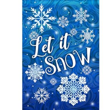 Imagem de Briarwood Lane Let It Snow Flocos de neve Bandeira de jardim