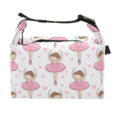 Imagem de STAYTOP Lancheira de balé dançante com fivela de alça, lancheira isolada para meninos e meninas, lancheira térmica para trabalho escolar