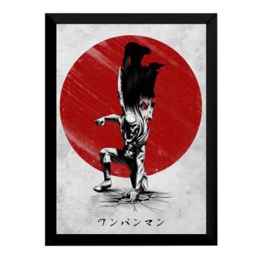 Imagem de Quadro Anime One Punch-man Arte Poster Moldurado