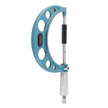 Imagem de Luqeeg Micrômetro Externo de Alta Precisão de Aço Inoxidável para Medição de Espessura para Fábricas de Máquinas Com Chave Inglesa, Design Portátil para Engenheiros e Técnicos (75-100 mm)