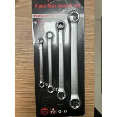 Imagem de YKFLEXT Conjunto de chaves de catraca de caixa dupla E-Torx, 4 conjuntos de chaves de cabeça dupla de 72 dentes E6 E8 E10 E12 E14 E18 E20 e E24 com bolsa de armazenamento (normal)