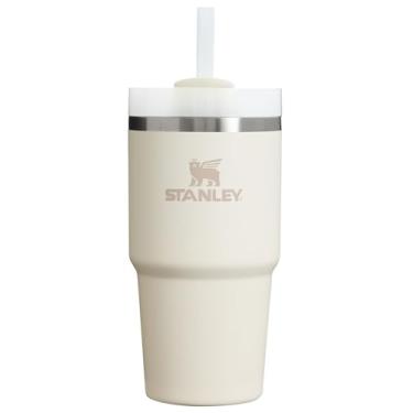 Imagem de Stanley Copo Quencher H2.0 com canudo 590 ml | Tampa 3-Way Twist On | Suporte de copo compatível para viagens | Copo de aço inoxidável isolado | Livre de BPA | Creme 2.0