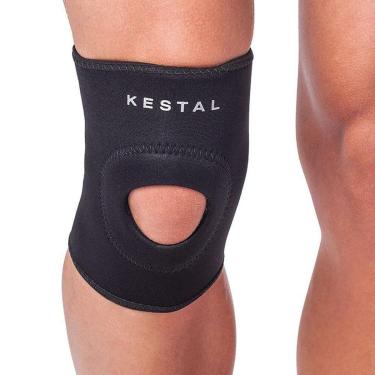 Imagem de Joelheira Kestal Curta com Orifício Reforçado Preta-Unissex