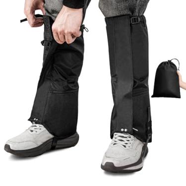 Imagem de FUNANASUN Polainas profissionais reforçadas de nível militar, 100% à prova d'água e ajustáveis para todos os terrenos, protetores de perna para caminhadas, caça, raquetes de neve e trabalho ao ar