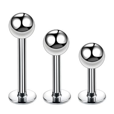 Imagem de Piercing para Nariz e Orelha com Bolinha Lisa Diversos Modelos Design Discreto Unissex para Uso Diário Estilo Minimalista e Versátil