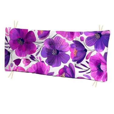 Imagem de Almofada Futon Grande 110x35 cm Estampada para Banco e Cadeira Almofada Decorativa Moderna para Sala Varanda e Jardim (primavera)
