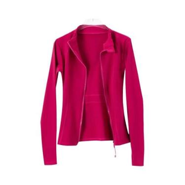 Imagem de Jaqueta De Yoga Feminina Slim Fit Leve Para Corrida, Fitness, Pilates 