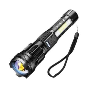 Imagem de Lanterna LED XHP50 Recarregável USB À Prova d'Água Com 7 Modos E Zoom 