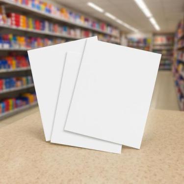 Imagem de Folha Papel Almaço com ou sem Pauta -400 folhas - Ju Papelaria, Sem Pa