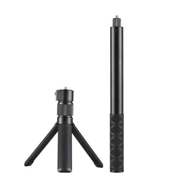 Imagem de Luocute Bastão de Selfie Invisível Extensível, Kit de tripé Com Alça Giratória, Parafuso de Liga de Alumínio de 1 4 Polegadas de 28 a 120 Cm, Com Rotação de 360 ​​graus, para X4 X3 ONE