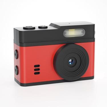 Imagem de VBESTLIFE Câmera Chaveiro, Câmera Compacta 1080P HD 12MP Com Luz de Preenchimento LED, Tela de 0,96 Polegadas, para Fotografia de Viagens Ao Ar Livre (Preto Vermelho)