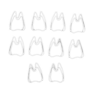 Imagem de Acouto Clipes Em Forma de Dente 100 Peças Clipes Formato de Dente à Prova de Ferrugem Metal Galvanizado Pequenos Escolares Ouro Amor Em Forma de Coração e Material Escolar