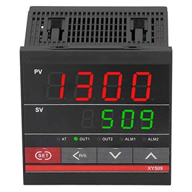 Imagem de ZJchao Controlador de Temperatura, Entrada Universal PID de Display Duplo 100-240 VCA para Controle de Aquecimento e Resfriamento, Com Função de Ajuste Automático, para Incubadora de
