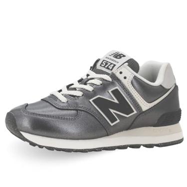 Imagem de New Balance Tênis feminino 574 V2, Bronze metálico/preto, 34