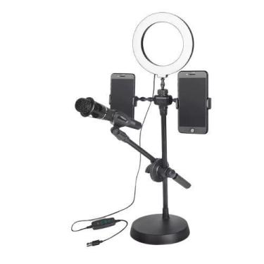 Imagem de Ring Light com Suporte para Gravação 3 em 1 - Tomate MTG-132