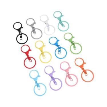 Imagem de Chaveiro Colorido Com Mosquetão Giratório, 10, 20, 50 Peças, Acessório
