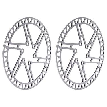 Imagem de HUIOP Almofada de Freio a Disco de Bicicleta Com Parafuso Pastilha Freio a Disco Bicicleta Com Parafusos Montagem 6 Furos, Mountain Bike Aço