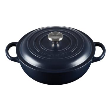 Imagem de PANELA DE ENSOPADO LE CREUSET SIGNATURE EM FERRO FUNDIDO 22CM AZUL NAVY 21109225214430