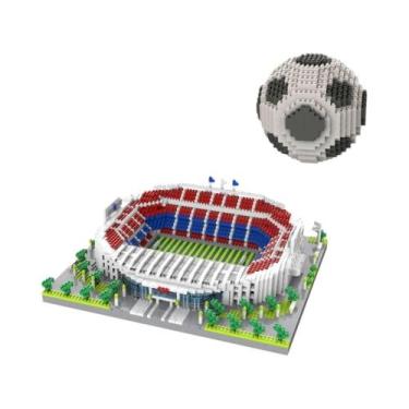 Imagem de Modelo De Estádio De Futebol Adulto Brinquedo Micro Conjunto De Blocos