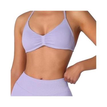 Imagem de Sutiã Esportivo Sem Costura Para Mulheres, Ideal Para Yoga E Corrida, 