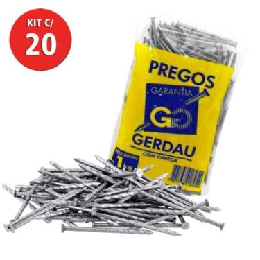 Imagem de Prego Ardox 18x27 C/ Cabeça 20kg Gerdau