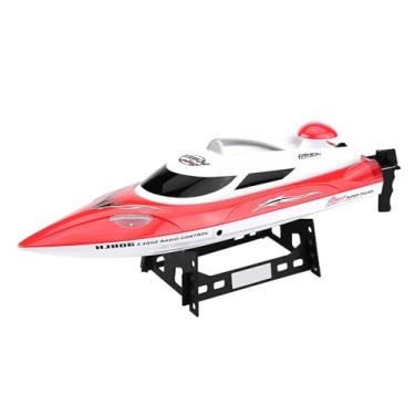Imagem de Vbestlife RC Ship, 2,4 G controle remoto 4 canais mini barco corrida modelo lancha de corrida, camada dupla à prova d'água, presente para adultos e crianças (vermelho)