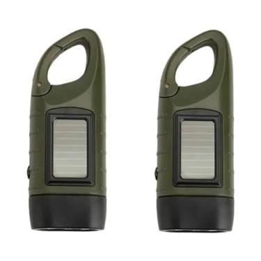 Imagem de Lanterna LED Solar Portátil Com Manivela Para Camping Ao Ar Livre, Cam