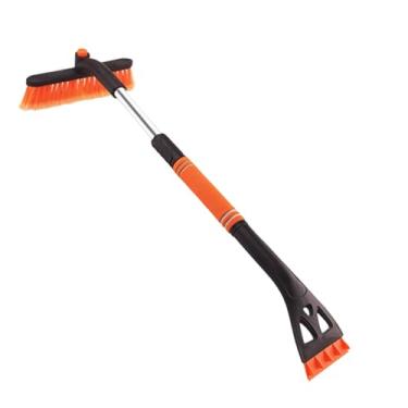 Imagem de Raspador de , pá removível extensível de aderência ergonômica | Raspador de neve destacável com escova | para trailer caminhão Sedan veículo inverno frio para- vidro de janela