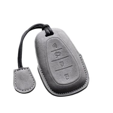 Imagem de Capa de couro para chave de carro com 4/5 botões compatível com Chevrolet Camaro Cruze Malibu 2016 2017 2018 2019 2020 Spark Sonic Onix Equinox(B5)